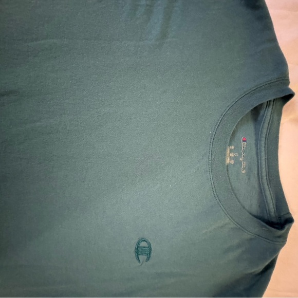 Champion Men's Deep Teal Short Sleeve Tee - Picture 4 of 6